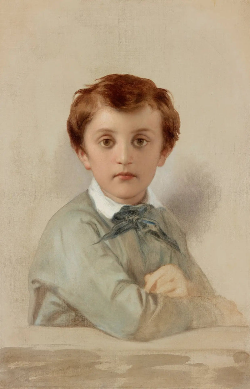 Retrato de Philippe-Gregoire Delaroche, hijo menor del artista - Paul Delaroche