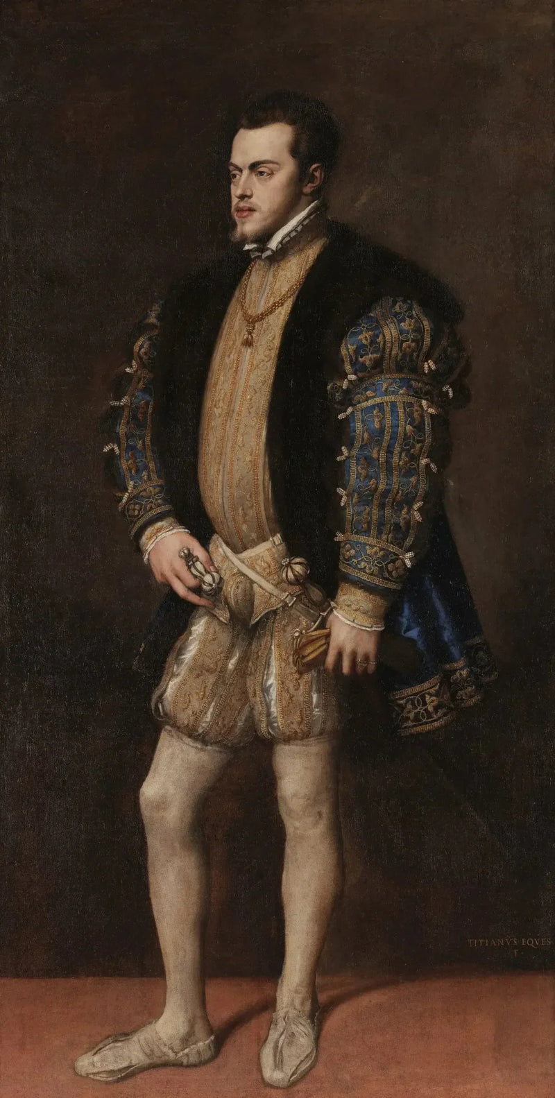 Retrato de Felipe II - Tiziano