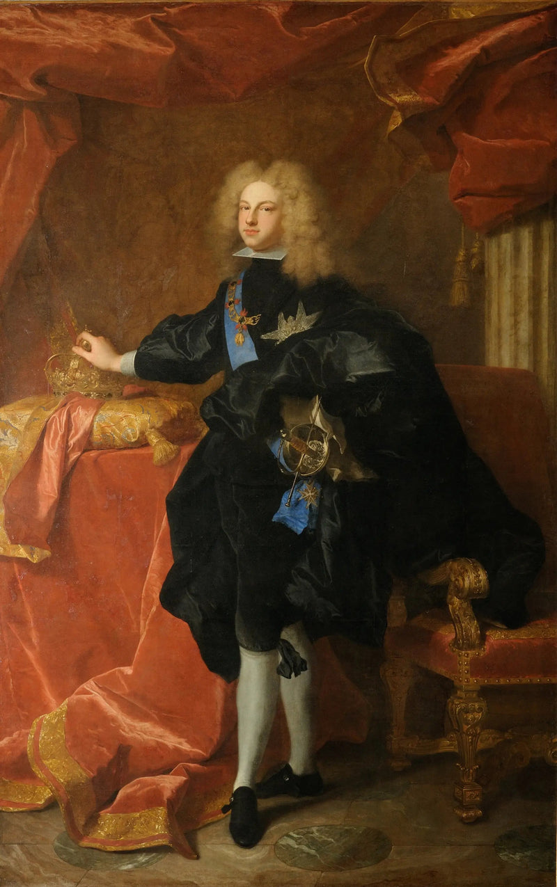 Retrato de Felipe V, rey de España - Hyacinthe Rigaud