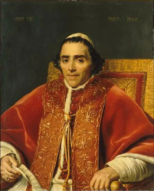 Retrato de Pío VII - Jacques-Louis David