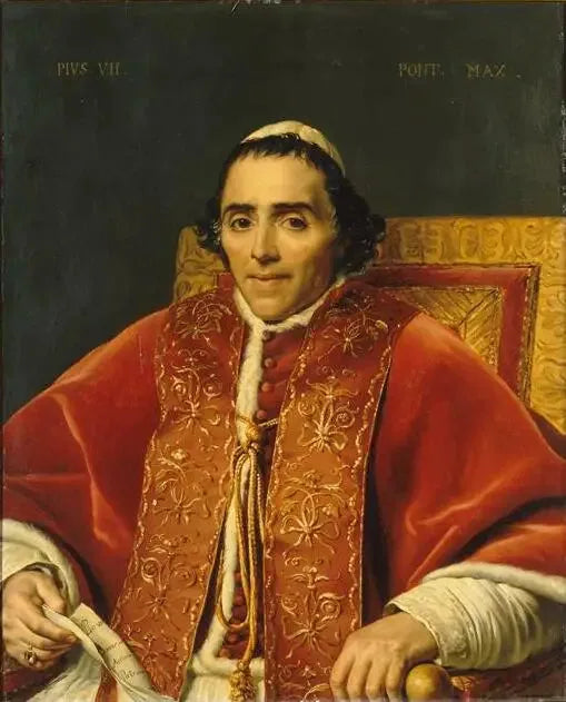 Retrato de Pío VII - Jacques-Louis David