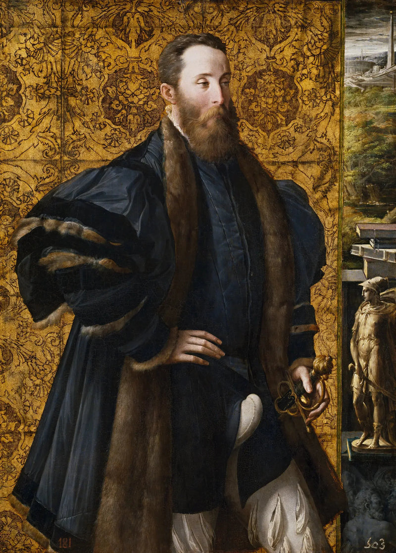 Retrato de Pier Maria Rossi de San Secondo - Parmigianino