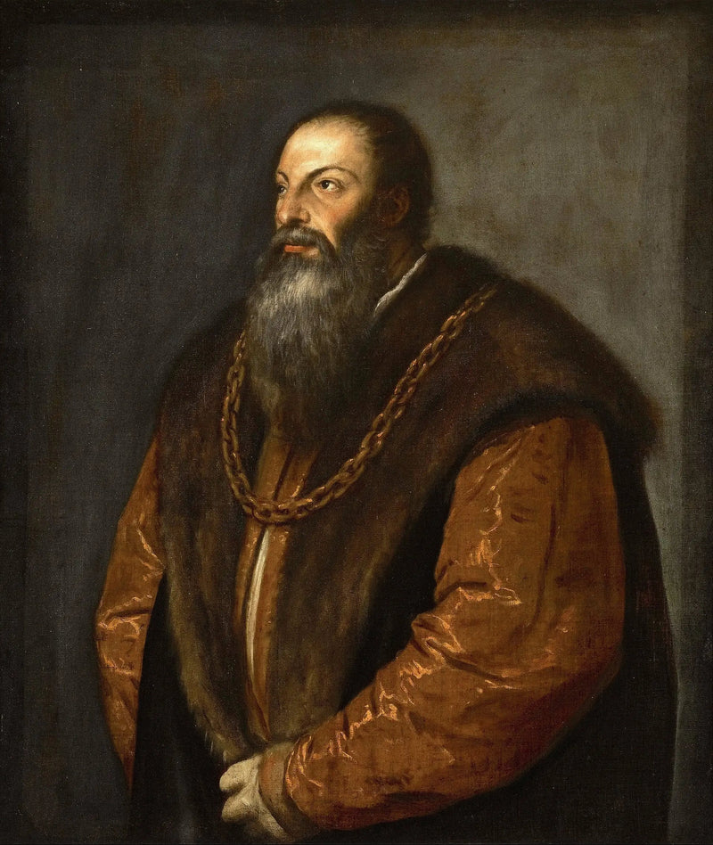 Retrato de Pietro Aretino - Tiziano