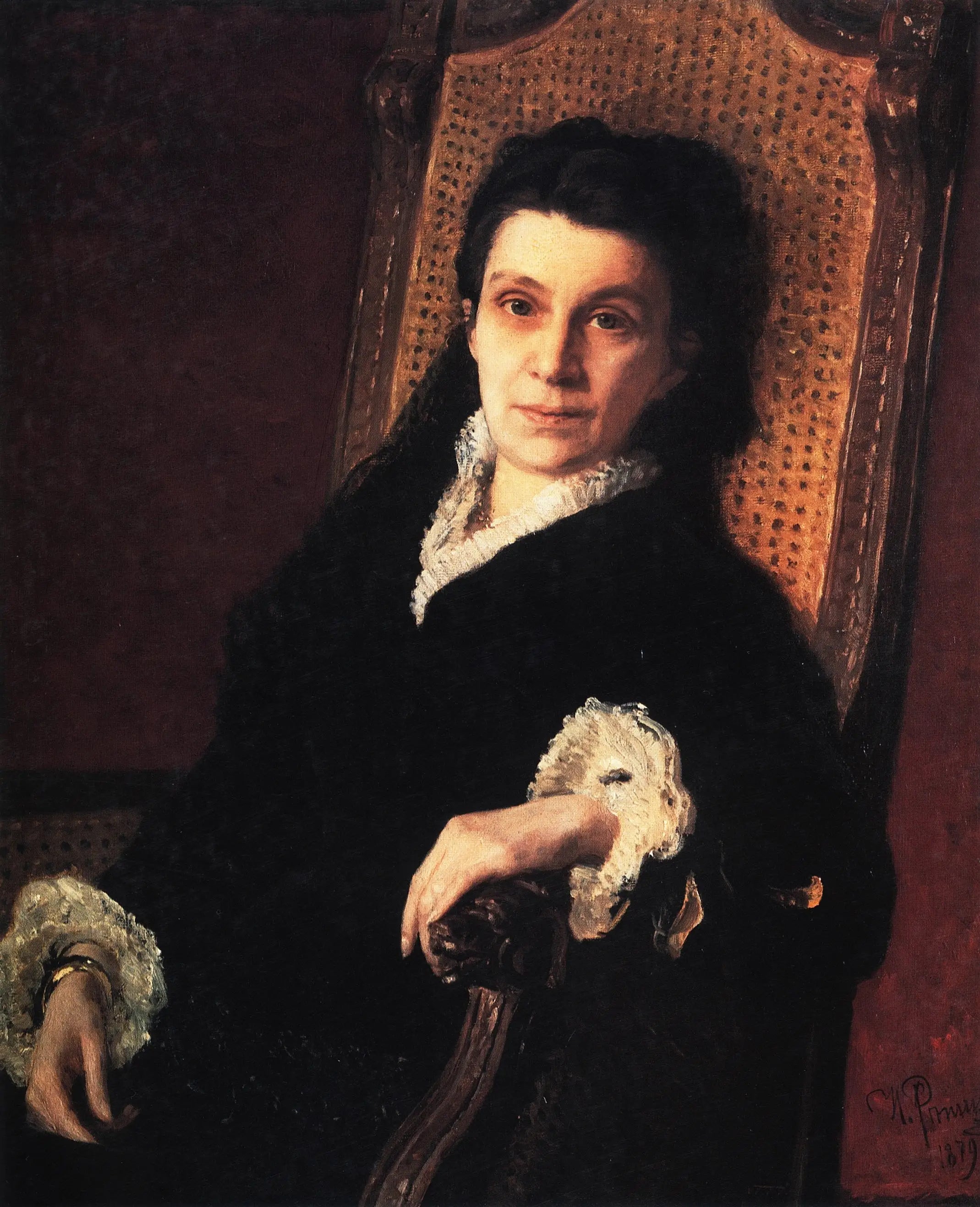 Portrait de Poliksena Stepanovna Stasova - Ilya Repin - Alpha Reproduction
