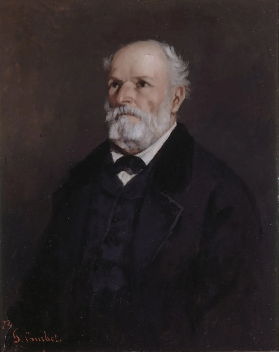 Retrato de Régis Courbet, padre del artista - Gustave Courbet