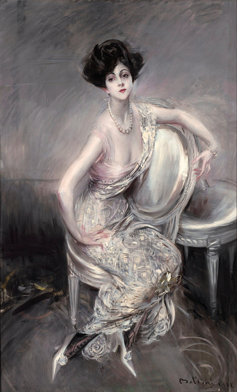 Retrato de Rita de Acosta Lydig sentada - Giovanni Boldini