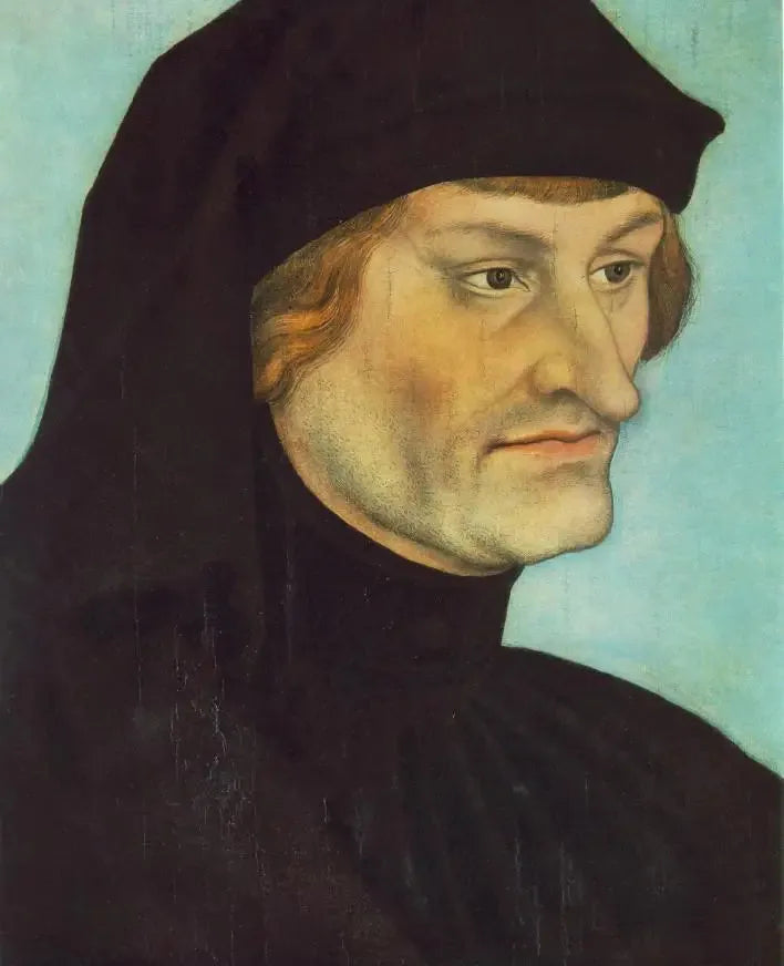 Retrato de Rudolph Agricola o Retrato de Johannes Geiler von Kaysersberg - Lucas Cranach el Viejo