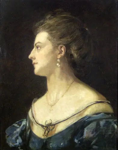 Retrato de su esposa - Viktor Madarász
