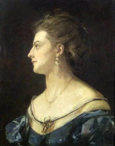 Retrato de su esposa - Viktor Madarász