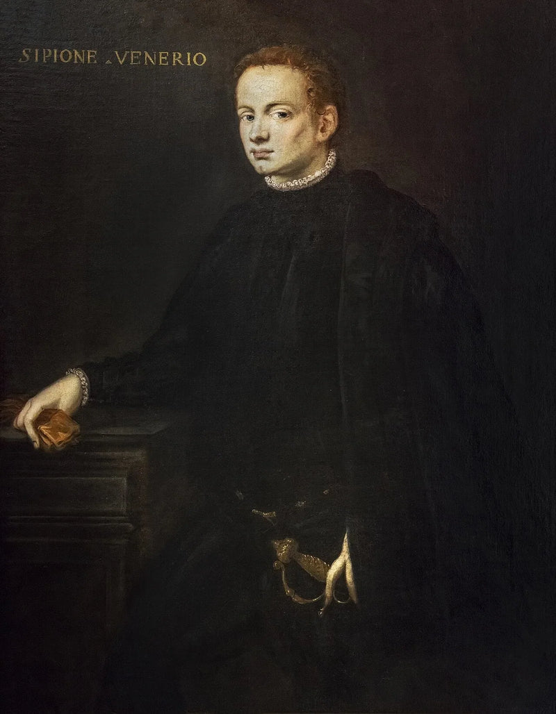 Retrato de Escipión Venerio - Jacopo Tintoretto