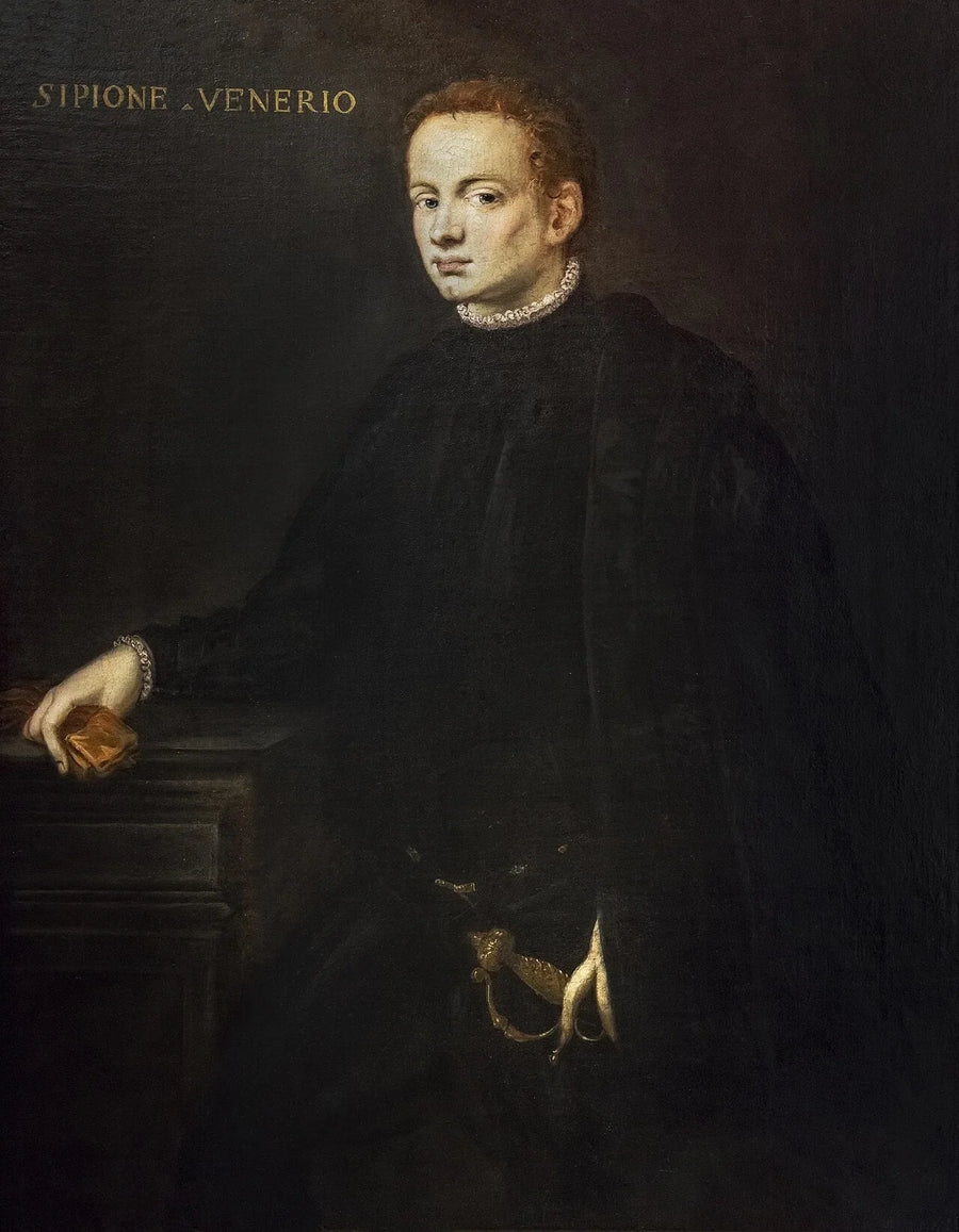 Retrato de Escipión Venerio - Jacopo Tintoretto