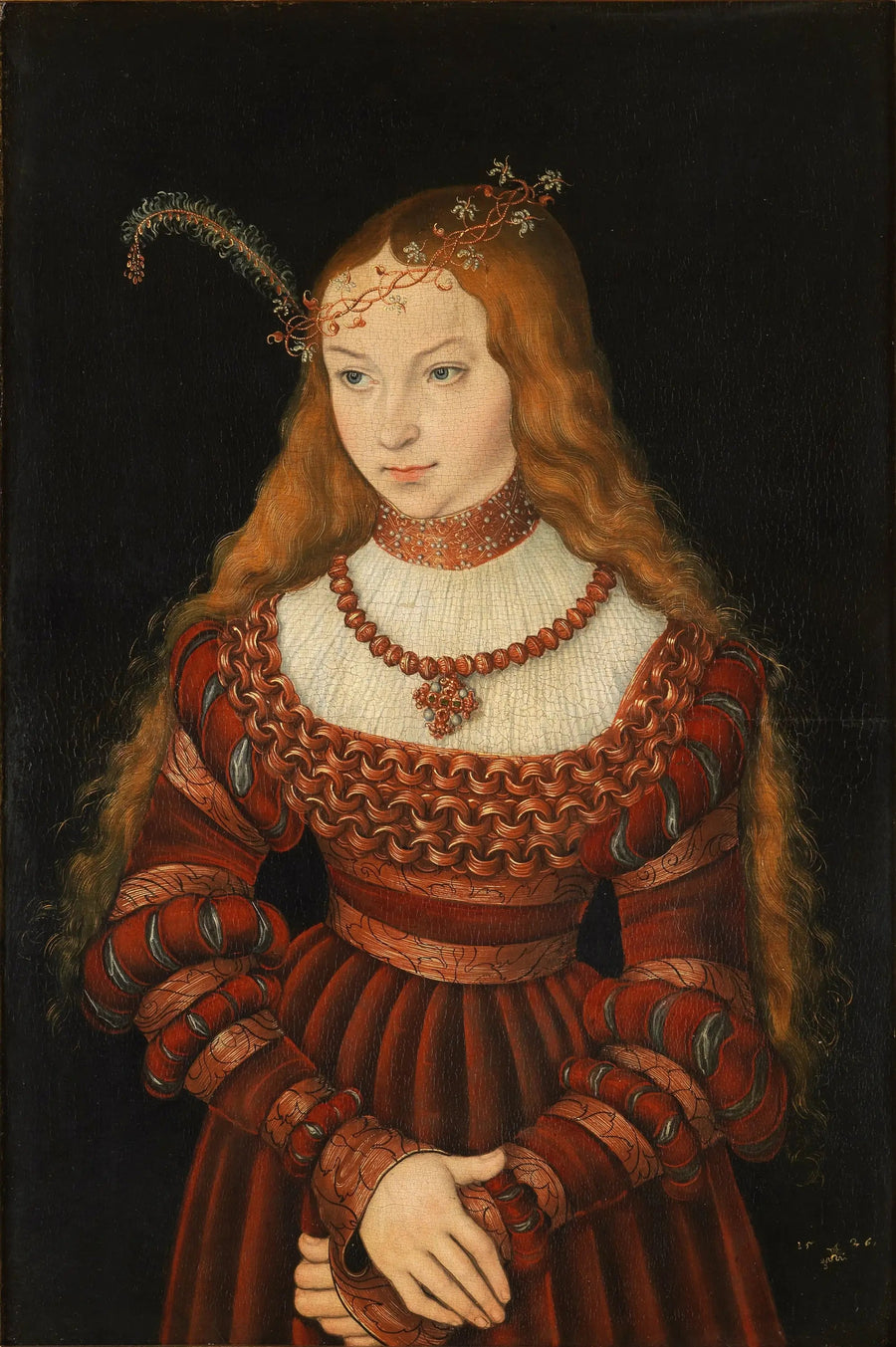 Retrato de Sibila de Cleves - Lucas Cranach el Viejo