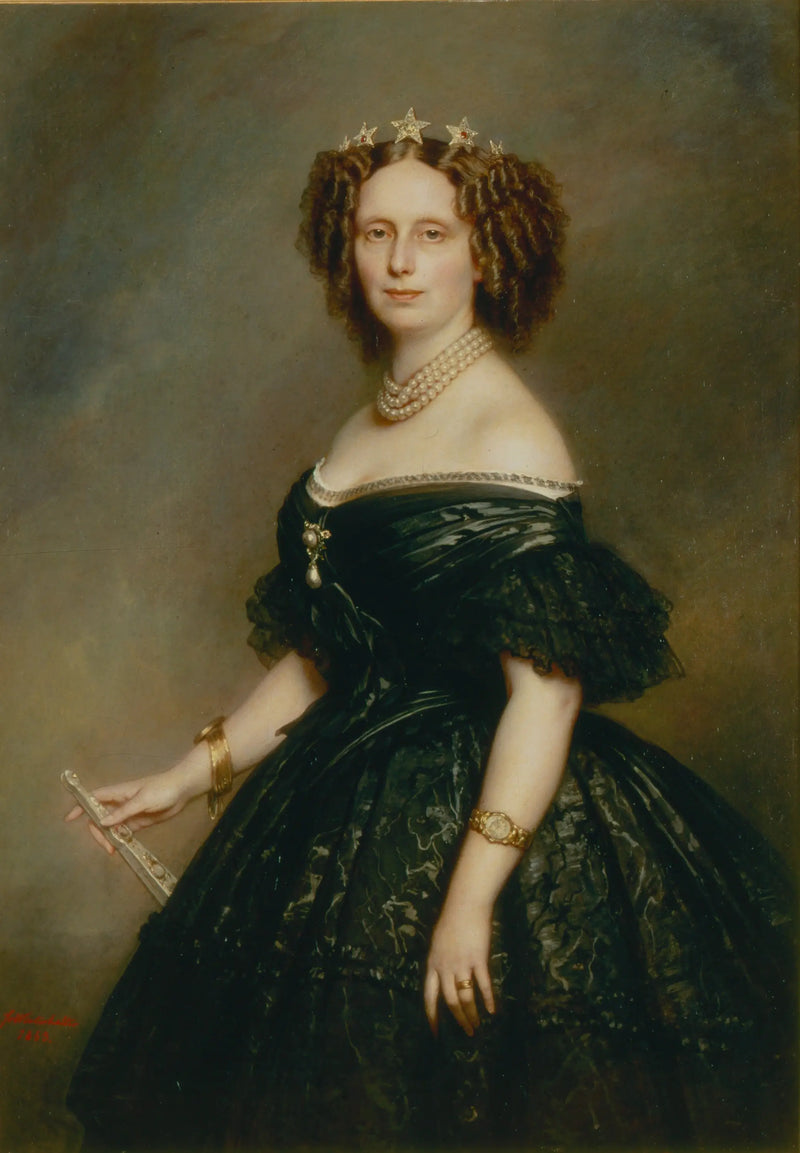 Retrato de Sophie de Wurtemberg (1818–1877), reina de los Países Bajos - Franz Xaver Winterhalter