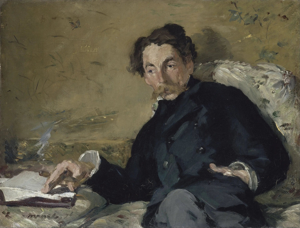 portrait de Stéphane Mallarmé - Édouard Manet image 1 copie peinte à la main à l’huile
