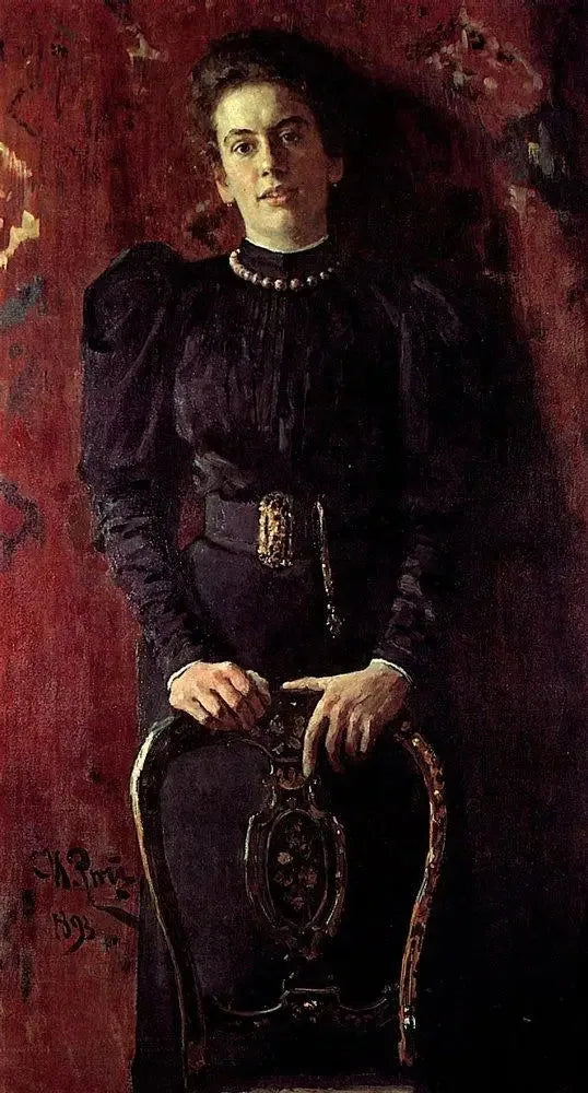 Retrato de Tatiana Lvovna Tolstói, hija del escritor - Ilya Repin