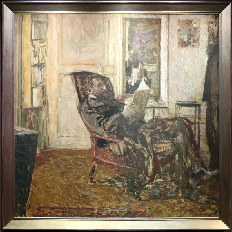 Retrato de Thadée Natanson en el sillón - Édouard Vuillard