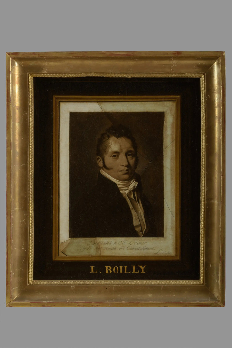 Retrato de Thomas Palmer, en trompe-l'œil - Louis-Léopold Boilly