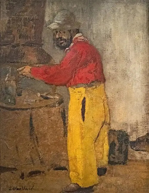 Retrato de Toulouse Lautrec, en Villeneuve-sur-Yonne, en casa de los Natanson - Édouard Vuillard