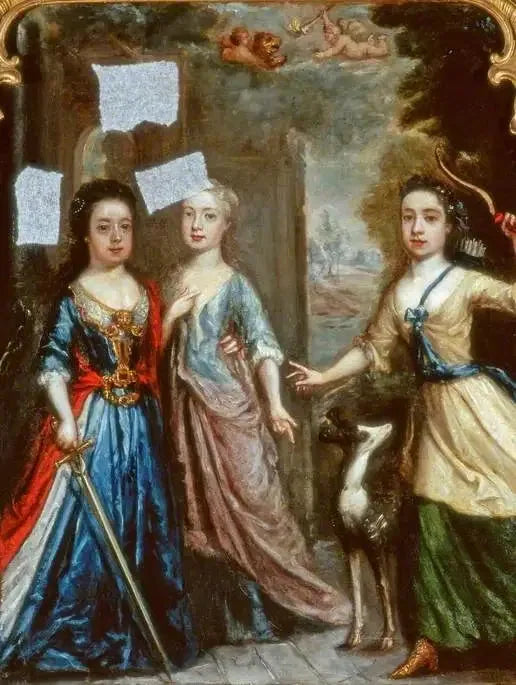 Retrato de tres niños - Pierre Mignard