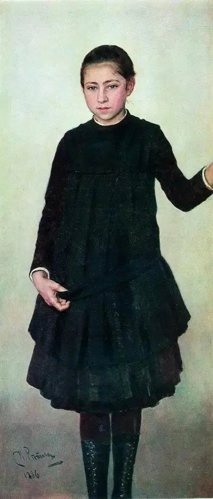 Retrato de V. I. Repina - Ilya Repin
