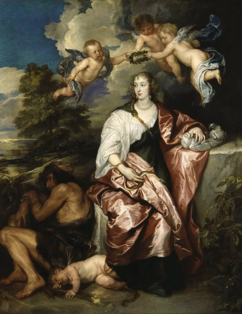 Retrato de Venetia, Lady Digby - Antoine van Dyck