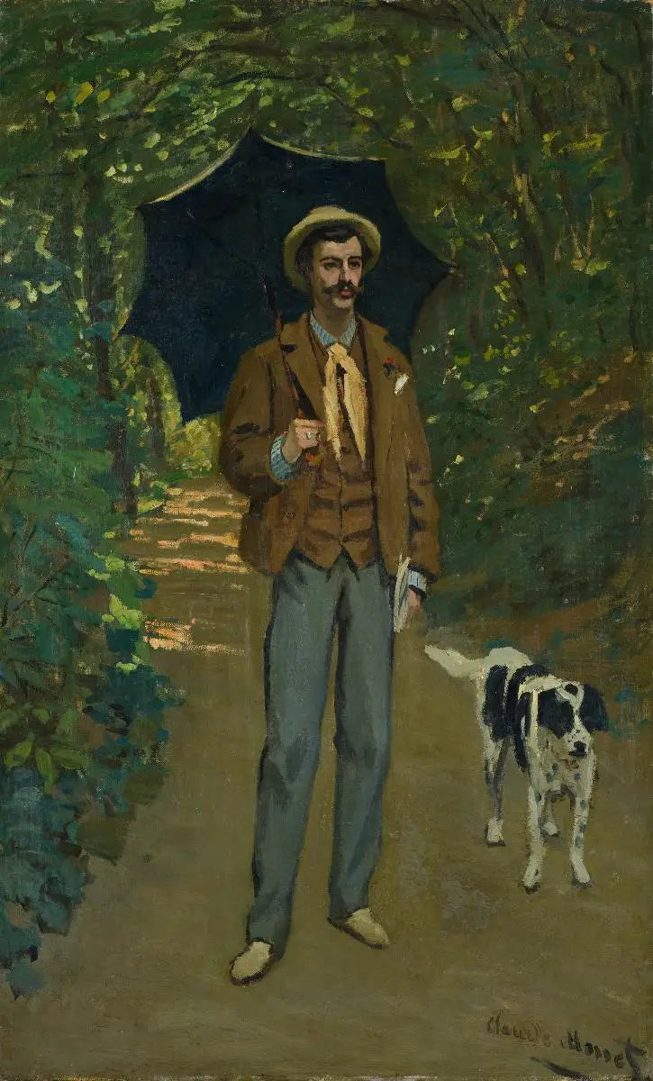 Retrato de Victor Jacquemont con parasol - Claude Monet