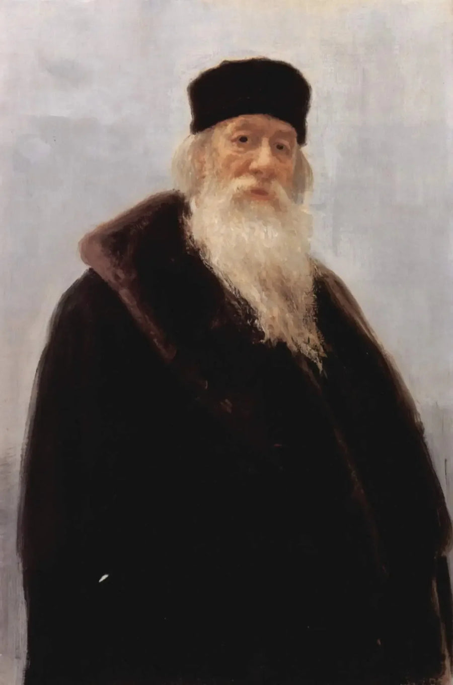 Retrato de Vladimir Vasilievich Stasov, historiador del arte ruso y escritura musical - Ilya Repin