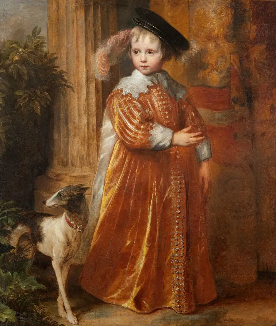 Retrato de Guillermo II de Orange-Nassau (1626-1650) niño - Antoine van Dyck