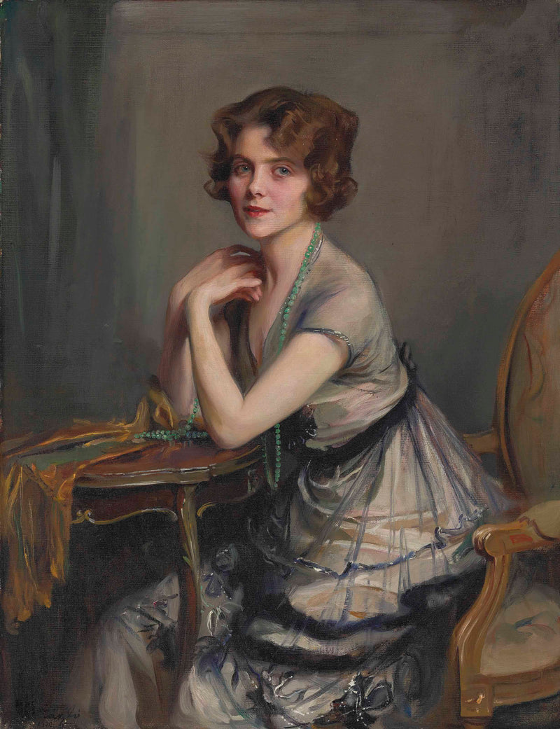 Retrato de Winnie Melville, Sra. Derek Oldham - Philip de La��szlo��