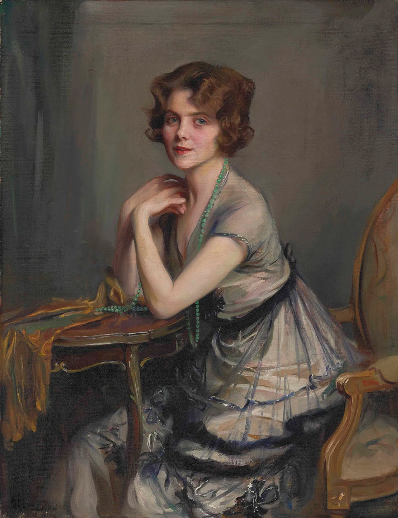 Retrato de Winnie Melville, Sra. Derek Oldham - Philip de La��szlo��