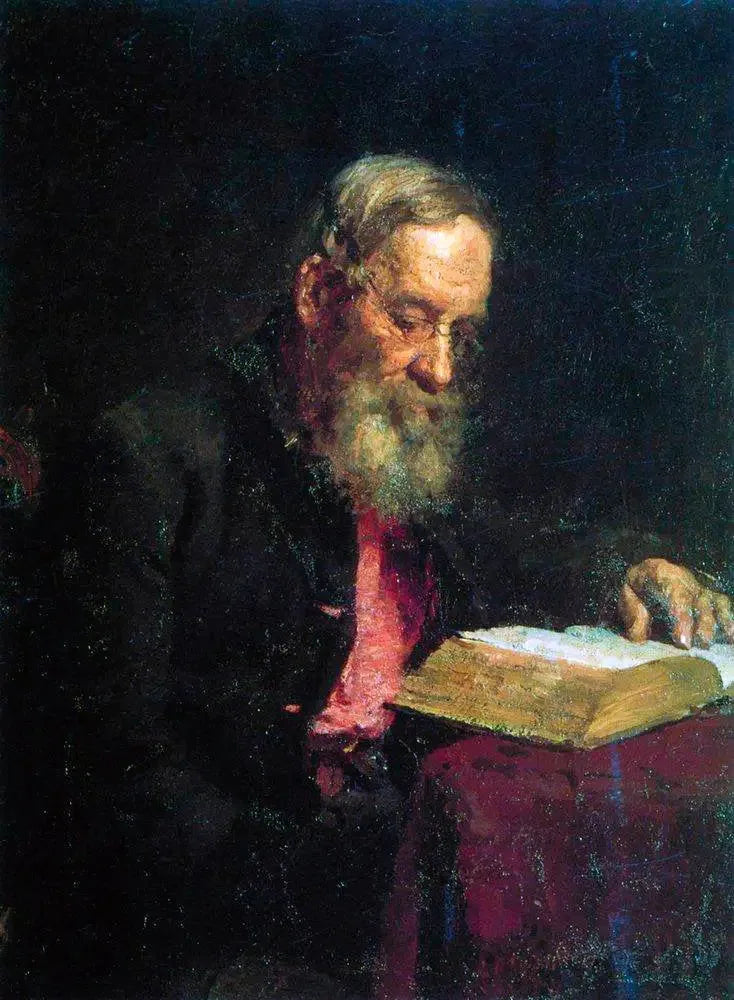 Retrato de Yefim Vasilyevich Repin, el padre del artista - Ilya Repin