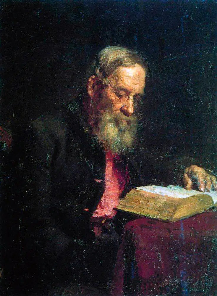 Portrait de Yefim Vasilyevich Repin le père de l’artiste - Ilya Repin - Alpha Reproduction