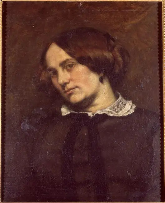 Retrato de Zélie Courbet - Gustave Courbet