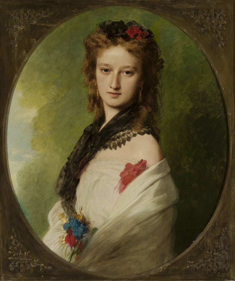 Retrato de Zofia Zamoyska nacida Potocka. - Franz Xaver Winterhalter