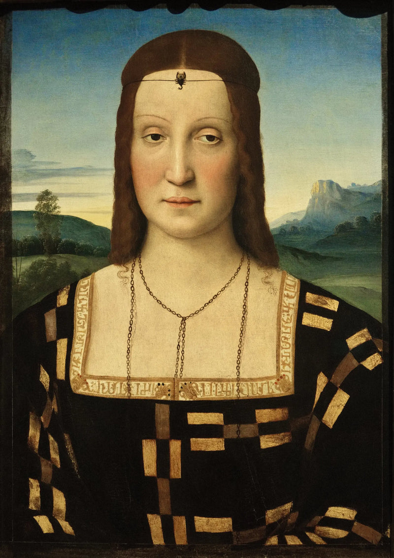 Retrato de Elisabetta Gonzaga - Rafael Sanzio