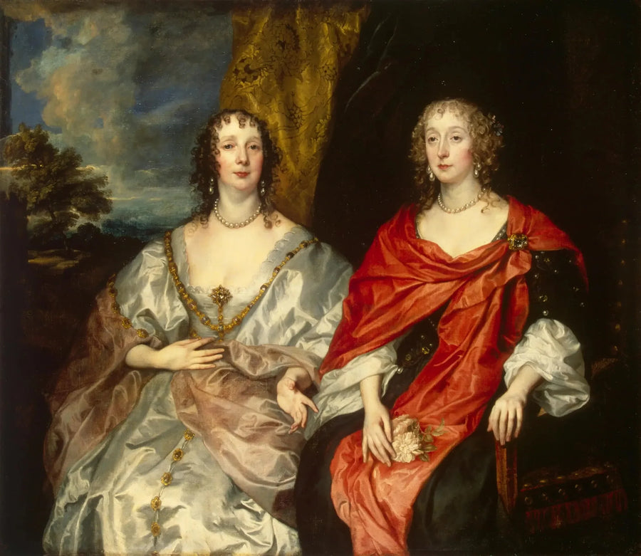 Retrato de las damas de honor de la reina Henriette-Marie - Antoine van Dyck