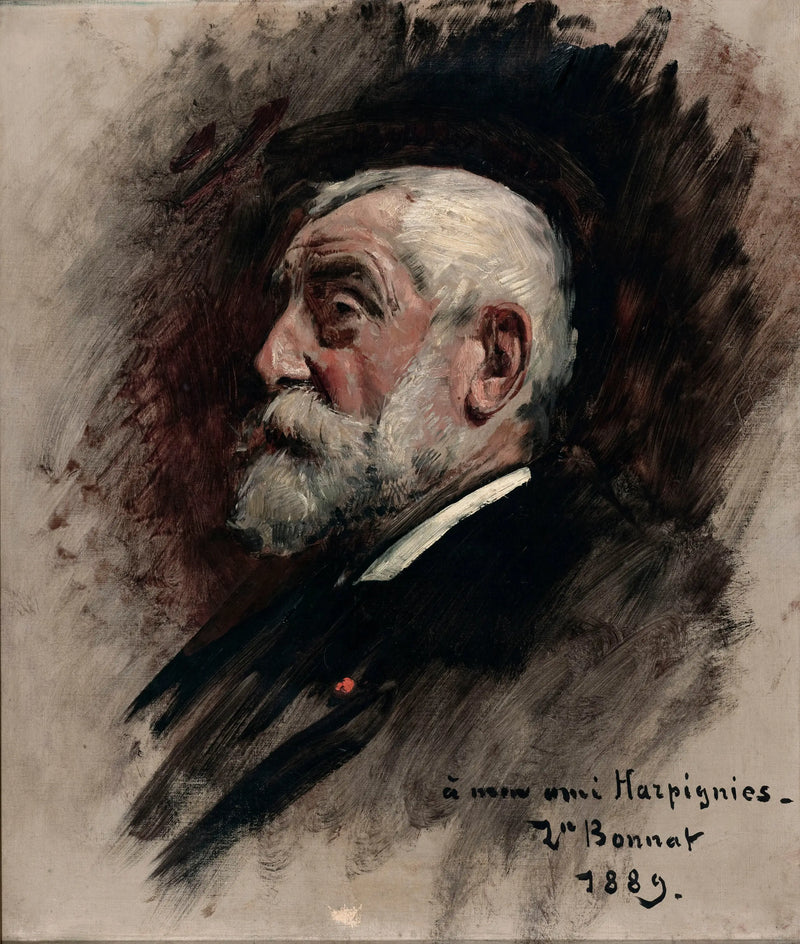 Retrato de Henri Harpignies - Léon Bonnat