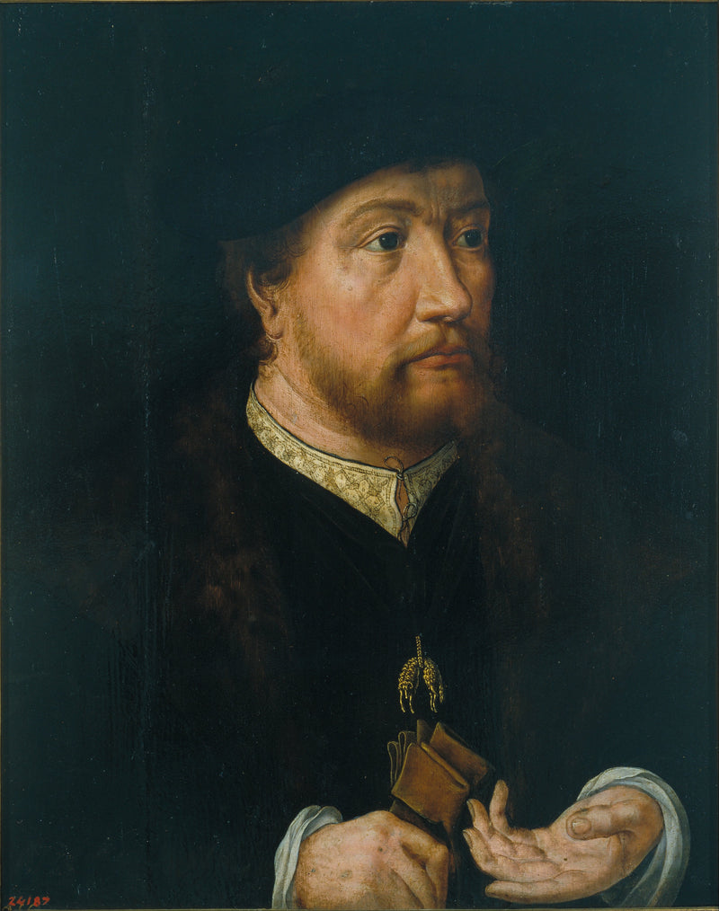 Retrato de Enrique III, conde de Nassau - Jan Gossaert