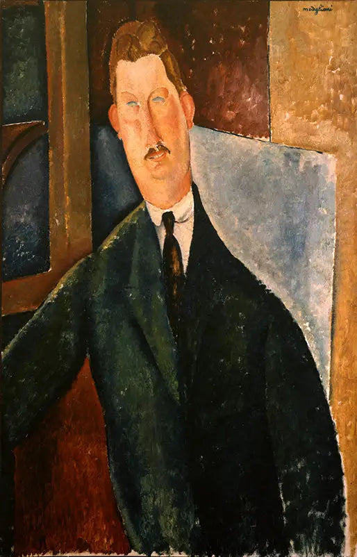 Retrato de hombre - Amedeo Modigliani