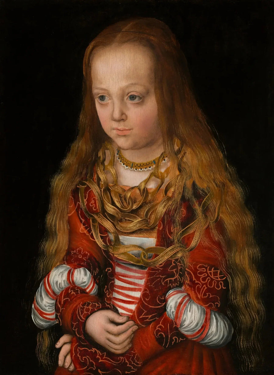 Retrato de la princesa de Sajonia en el banquete - Lucas Cranach el Viejo