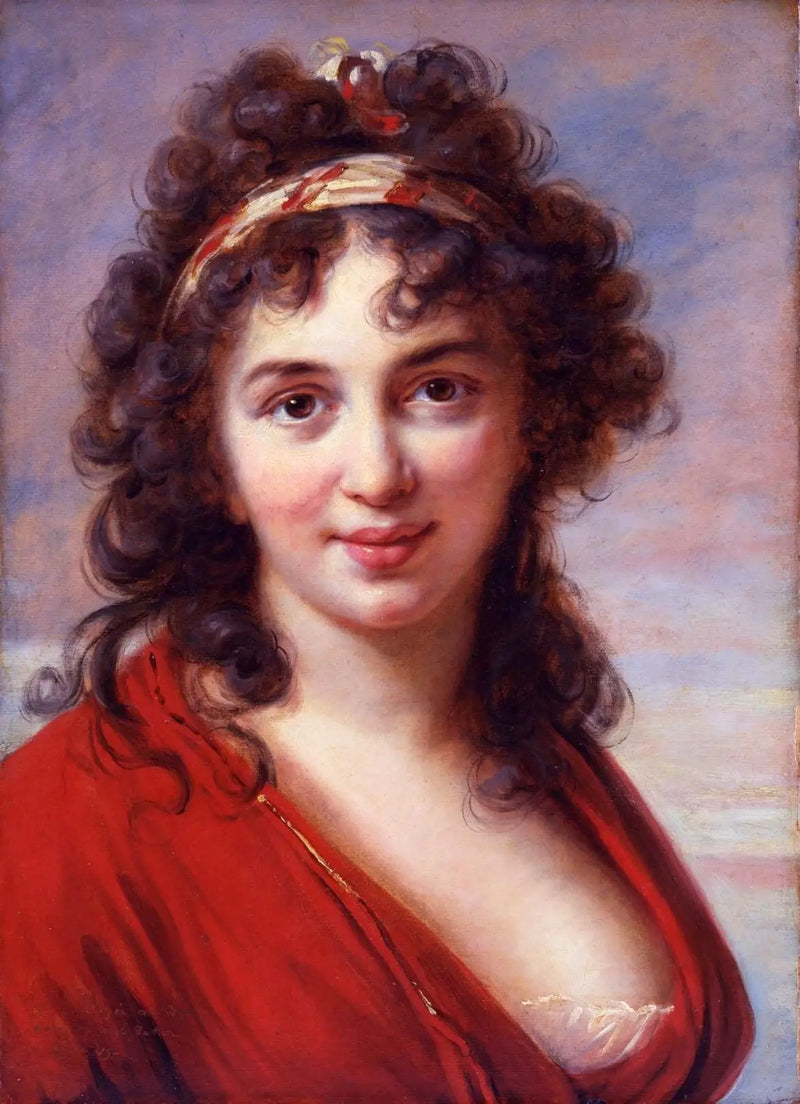 Retrato de Isabella Teotochi Albrizzi - Élisabeth Vigée Le Brun