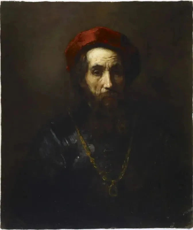 Retrato de un rabino - Rembrandt