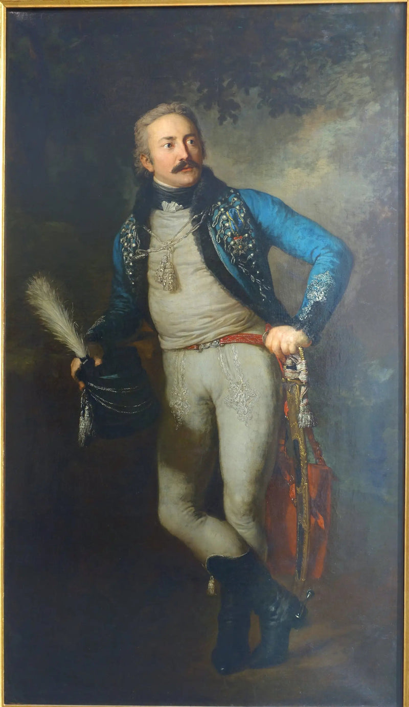 Retrato del barón Johann Adolf von Thielmann - Anton Graff