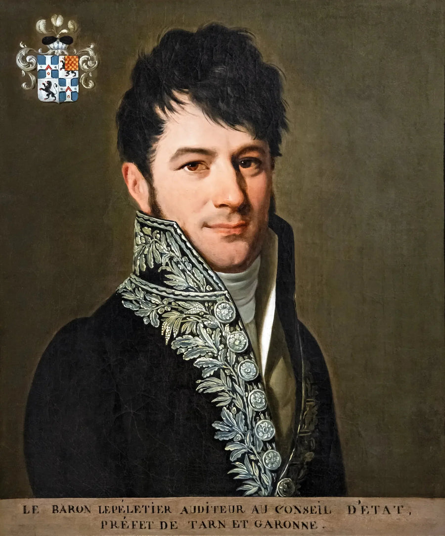 Retrato del barón Le Pelletier, prefecto de Tarn-et-Garonne - Louis-Léopold Boilly