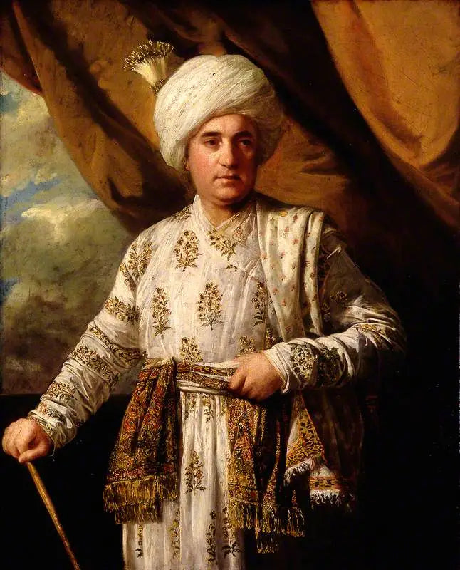 Retrato del capitán John Foote en su toga mogol - Joshua Reynolds