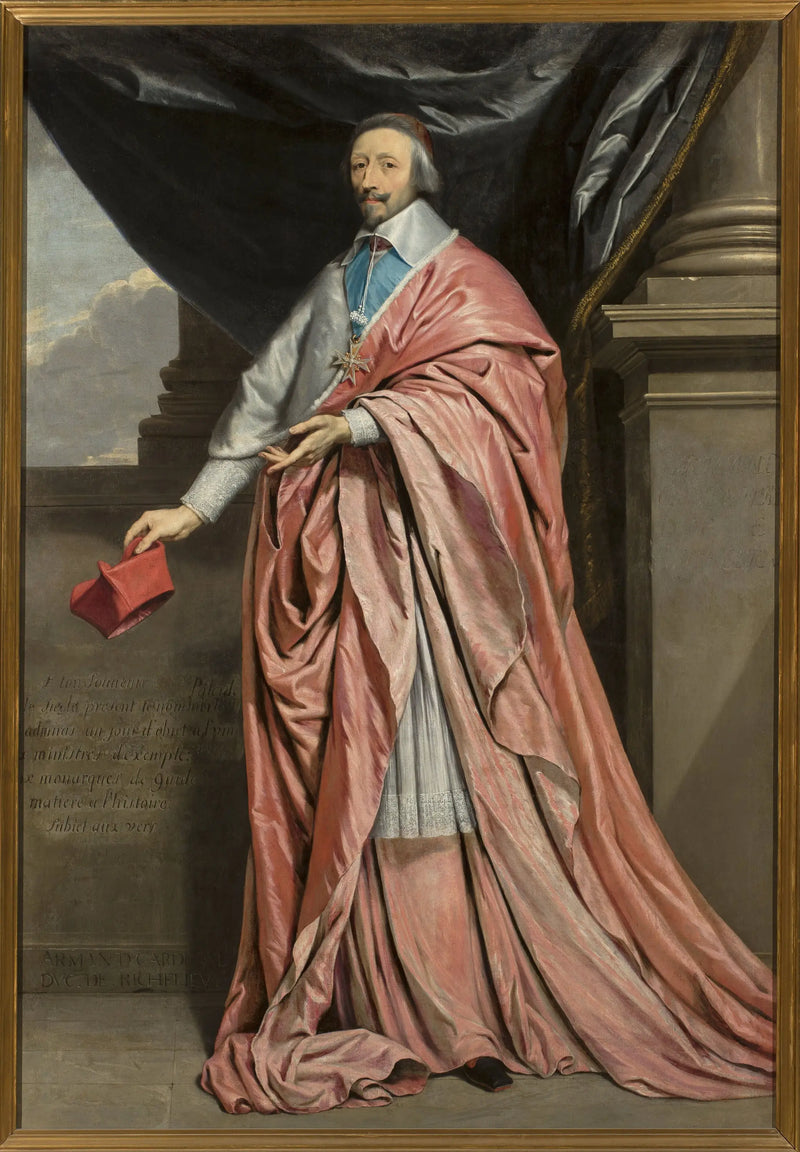 Retrato del cardenal Richelieu. - Philippe de Champaigne