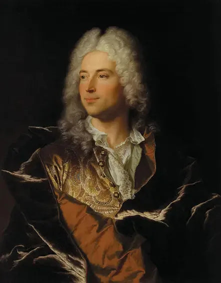 Retrato del caballero Lucas Schaub de Basilea - Hyacinthe Rigaud