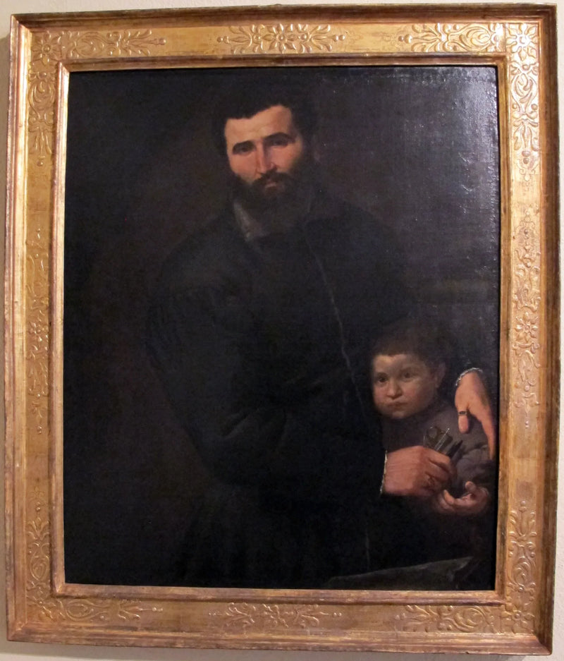 Retrato del cirujano Gian Giacomo Bonamigo con su hijo Giovanni Antonio - Lorenzo Lotto