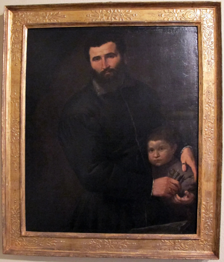 Retrato del cirujano Gian Giacomo Bonamigo con su hijo Giovanni Antonio - Lorenzo Lotto