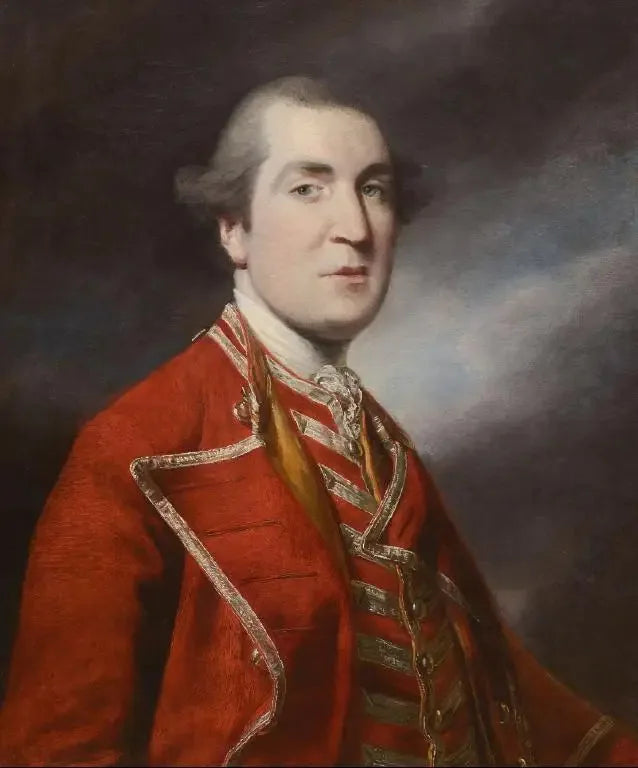 Retrato del quinto vizconde Allen, llamado Joshua (1728-1816) con uniforme de Lord Lieutenant - Joshua Reynolds